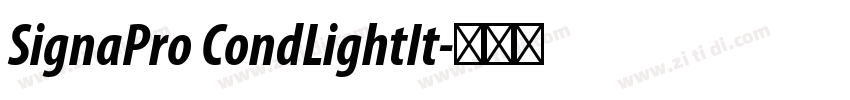 SignaPro CondLightIt字体转换